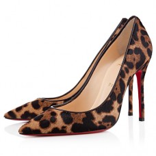 Christian Louboutin Decollete 554 100mm Szpilki Panterka Christian Louboutin Decollete 554 100mm Szpilki Panterka