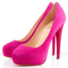 Szpilki Christian Louboutin Miss Clichy 140 mm w kolorze intensywnego różu