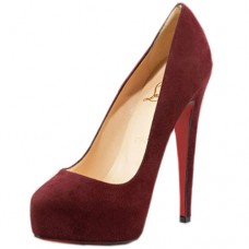 Christian Louboutin Miss Clichy 140mm Szpilki Wino