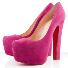 Szpilki Christian Louboutin Daffy 160 mm różowe