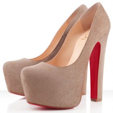 Szpilki Christian Louboutin Daffy 160 mm w kolorze taupe
