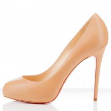Szpilki Christian Louboutin New Declic 120 mm w kolorze beżowym