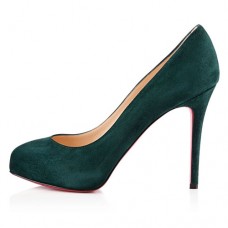 Szpilki Christian Louboutin New Declic 120mm w kolorze zielonym