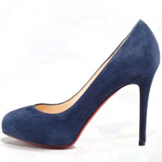 Christian Louboutin New Declic 120mm Szpilki Granatowe