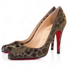 Christian Louboutin Decollete 868 100mm Szpilki Panterka Christian Louboutin Decollete 868 100mm Szpilki Panterka