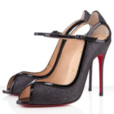 Christian Louboutin 1en8 100mm Peep Toe Pumps Black
