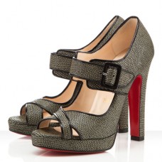 Christian Louboutin Dordogne 120mm Peep Toe Pumps Black Christian Louboutin Dordogne 120mm Peep Toe Pumps Black