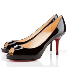 Christian Louboutin Mater Claude 80mm Peep Toe Pumps Black Christian Louboutin Mater Claude 80mm Peep Toe Pumps Black