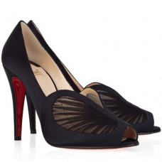 Christian Louboutin Papilipi 100mm Peep Toe Pumps Black Christian Louboutin Papilipi 100mm Peep Toe Pumps Black