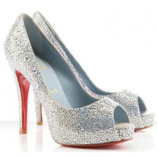 Christian Louboutin Very Riche 120mm Specjalna okazja Srebrny