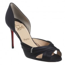 Christian Louboutin Tres Ophrah 80mm Peep Toe Pumps Black Christian Louboutin Tres Ophrah 80mm Peep Toe Pumps Black