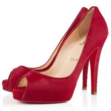 Christian Louboutin Very Prive 100mm Peep Toe Pumps Flamme Christian Louboutin Very Prive 100mm Peep Toe Pumps Flamme