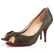 Christian Louboutin Yo Yo 80mm Peep Toe Pumps Black