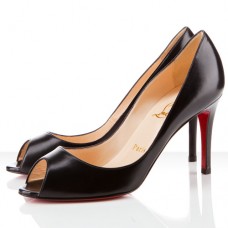 Christian Louboutin You You 80mm Czółenka z odkrytym palcem, czarne Christian Louboutin You You 80mm Czółenka z odkrytym palcem, czarne