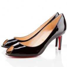 Christian Louboutin You You 80mm Czółenka z odkrytym palcem, czarne