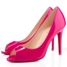Christian Louboutin You You 100mm Peep Toe Pumps Hot Pink