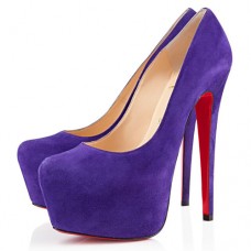 Christian Louboutin Daffodile 160mm Platformy Fioletowe