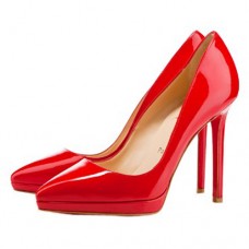 Christian Louboutin Pigalle Plato 120mm Szpilki Czerwone