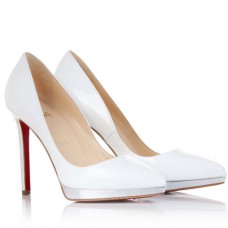 Christian Louboutin Pigalle Plato 120mm Pompy Białe