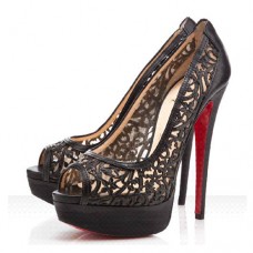 Christian Louboutin Pampas 140mm Peep Toe Pumps Black Christian Louboutin Pampas 140mm Peep Toe Pumps Black