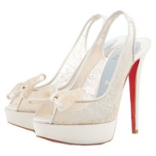 Christian Louboutin Exclu 140mm Slingbacks White Christian Louboutin Exclu 140mm Slingbacks White