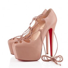 Christian Louboutin Ghildarc 160mm Platformy Nude