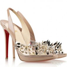 Christian Louboutin Pik Pik Pik 120mm Slingbacks Nude