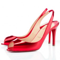 Christian Louboutin You You 80mm Slingback Red Christian Louboutin You You 80mm Slingback Red