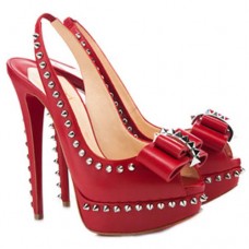 Christian Louboutin Lady Clou 140mm Slingback Red Christian Louboutin Lady Clou 140mm Slingback Red