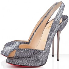 Christian Louboutin Boulimina 120mm Slingbacks Grey