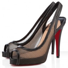 Christian Louboutin Canne A Peche 120mm Slingback Black