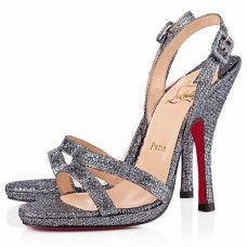 Christian Louboutin Fine Romance 120mm Slingbacks Grey Christian Louboutin Fine Romance 120mm Slingbacks Grey