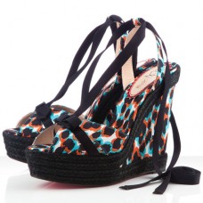Christian Louboutin Isabelle 140mm Koturny Niebieskie