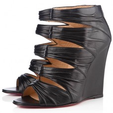 Christian Louboutin Developpa 100mm Koturny Czarne Christian Louboutin Developpa 100mm Koturny Czarne
