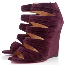 Christian Louboutin Developpa 100mm Koturny Śliwkowe Christian Louboutin Developpa 100mm Koturny Śliwkowe