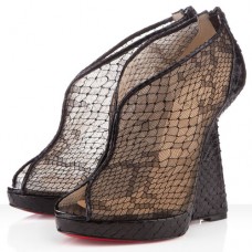 Christian Louboutin Janet 120mm Koturny Czarne