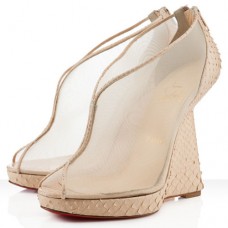 Christian Louboutin Janet 120mm Koturny Białe