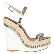 Christian Louboutin Macarena 120mm Koturny Białe