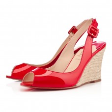 Christian Louboutin Puglia 80mm Wedges Rouge Lipstick Christian Louboutin Puglia 80mm Wedges Rouge Lipstick