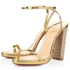 Sandały Christian Louboutin Au Palace 120mm w kolorze złotym Sandały Christian Louboutin Au Palace 120mm w kolorze złotym