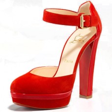 Sandały Christian Louboutin Ankle-Wrap 140mm Fioletowe