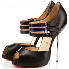 Sandały Christian Louboutin Fibbia 120mm morelowe