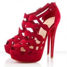 Sandały Christian Louboutin Larissa Plato 140mm w kolorze czerwonym Sandały Christian Louboutin Larissa Plato 140mm w kolorze czerwonym