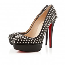 Kolce Christian Louboutin Bianca 140 mm na platformie, czarne Kolce Christian Louboutin Bianca 140 mm na platformie, czarne