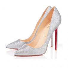 Szpilki Christian Louboutin Pigalle 120 mm w kolorze srebrnym