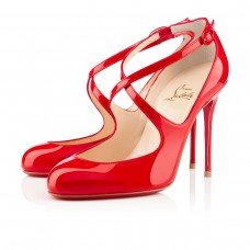 Christian Louboutin Viva Dita 100mm Mary Jane Pumps Red Christian Louboutin Viva Dita 100mm Mary Jane Pumps Red