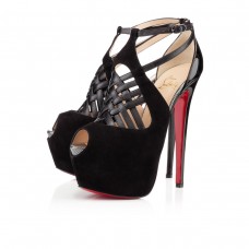 Christian Louboutin Carlota 160mm Platformy Czarne