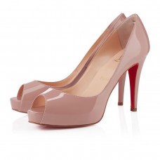 Christian Louboutin Mater Claude 80mm Peep Toe Pumps Nude Christian Louboutin Mater Claude 80mm Peep Toe Pumps Nude