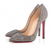 Christian Louboutin Pigalle Strass 120mm Specjalna okazja Hematyt