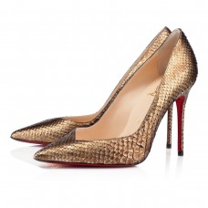 Christian Louboutin Complete 100mm Pompy Złote Christian Louboutin Complete 100mm Pompy Złote